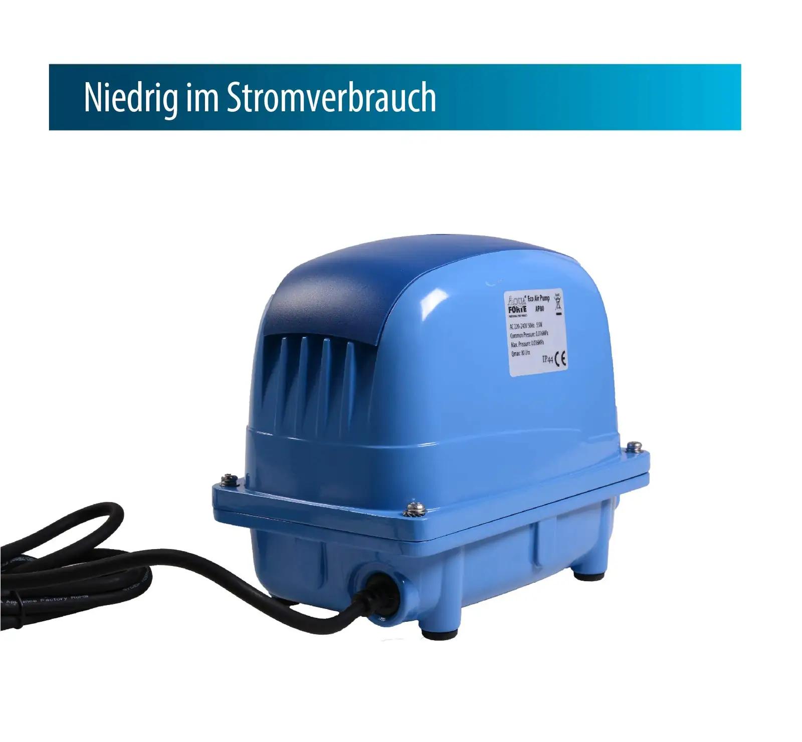 AquaForte vastupidav alumiinium luftpump AP-100 tiigile – detailne vaade