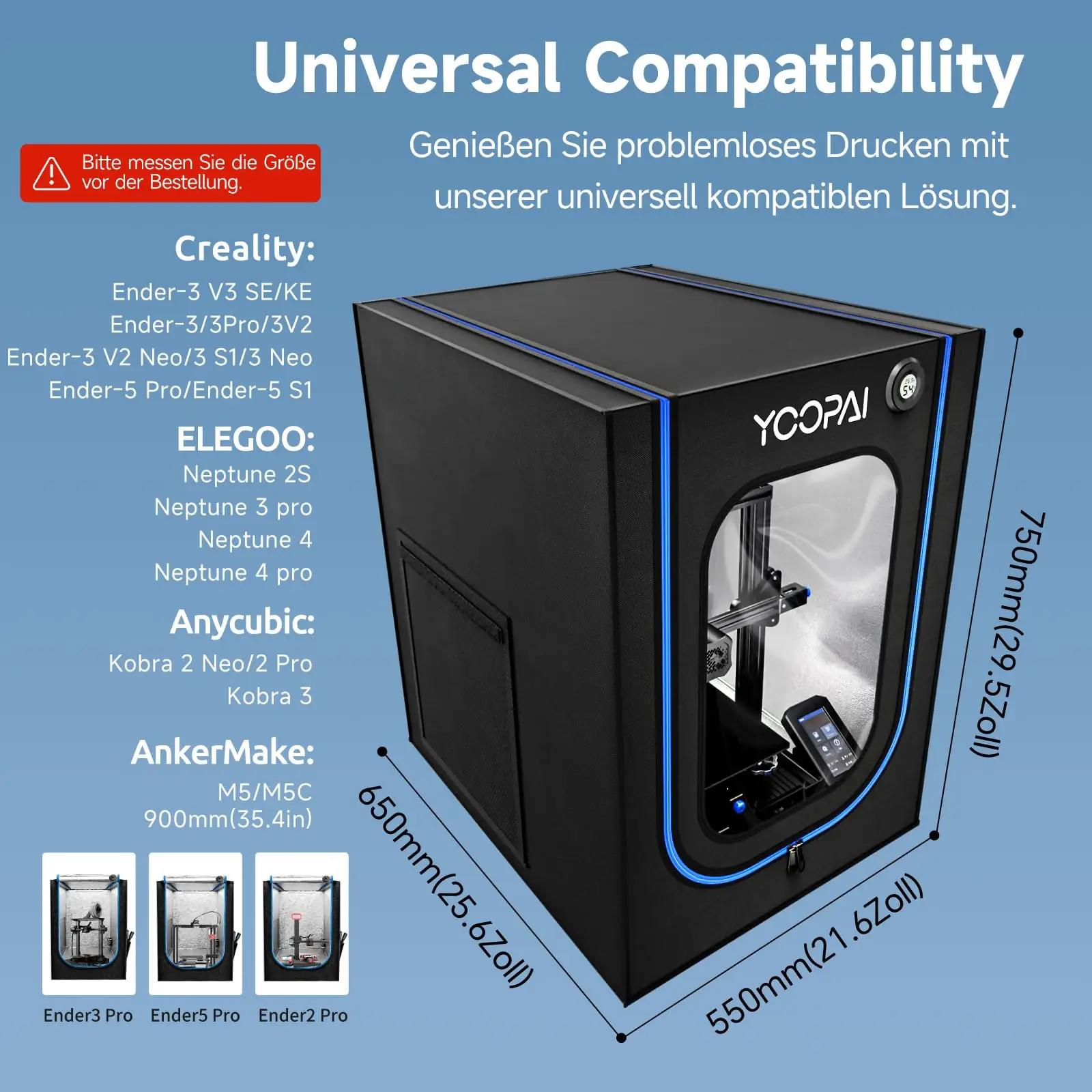 YOOPAI 3d-printeri tarvikud Premium Enclosure – lisavaade