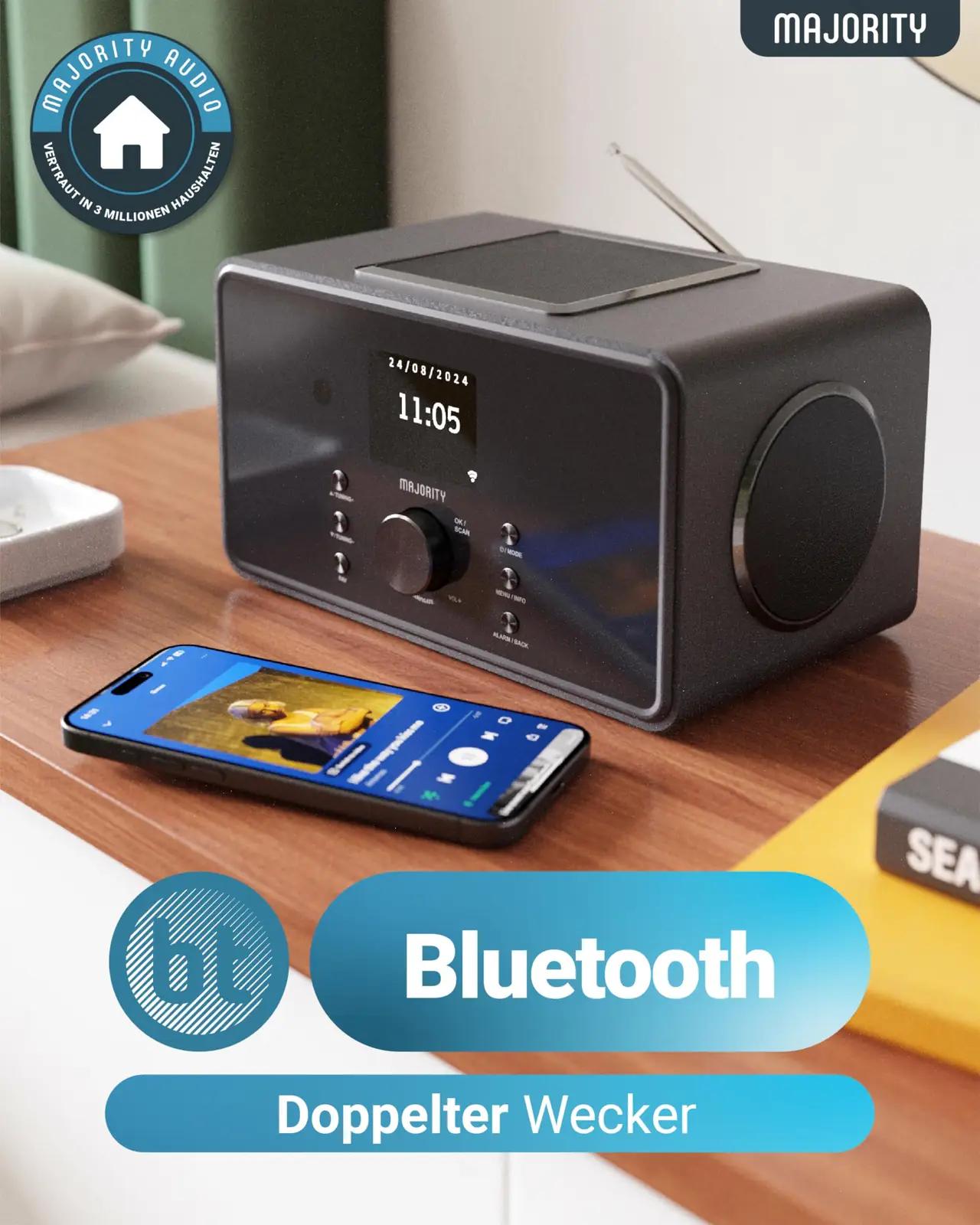 MAJORITY kvaliteetne köögiradio Bard – võimas 2.1 subwoofer – lisavaade
