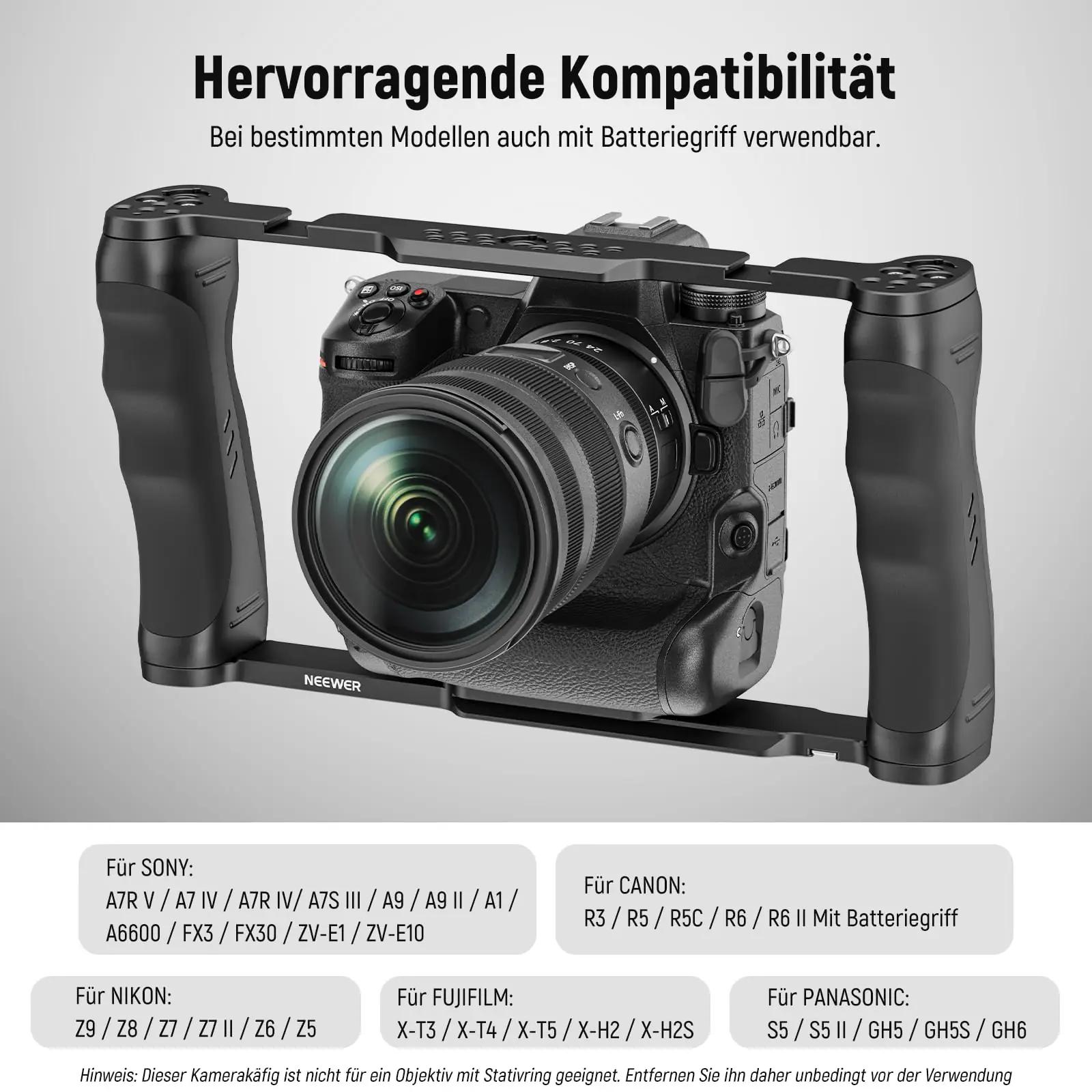 NEEWER tugev metallist videokäik rig – stabiilne tartsevahend – kasutusnäide