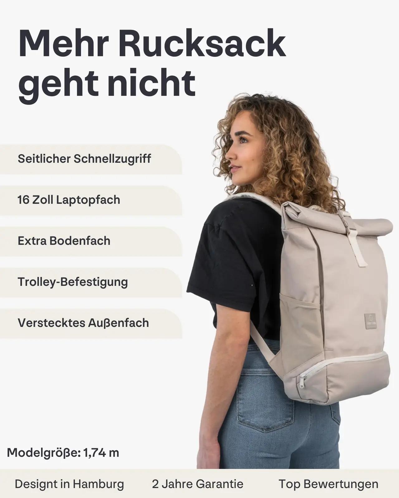 Johnny Urban sandist polyesteri seljakott – detailne vaade