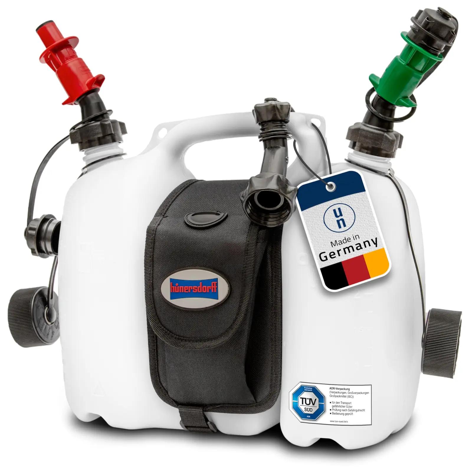 hünersdorff vastupidav Kombikanister 6+3 L – ohutu transport