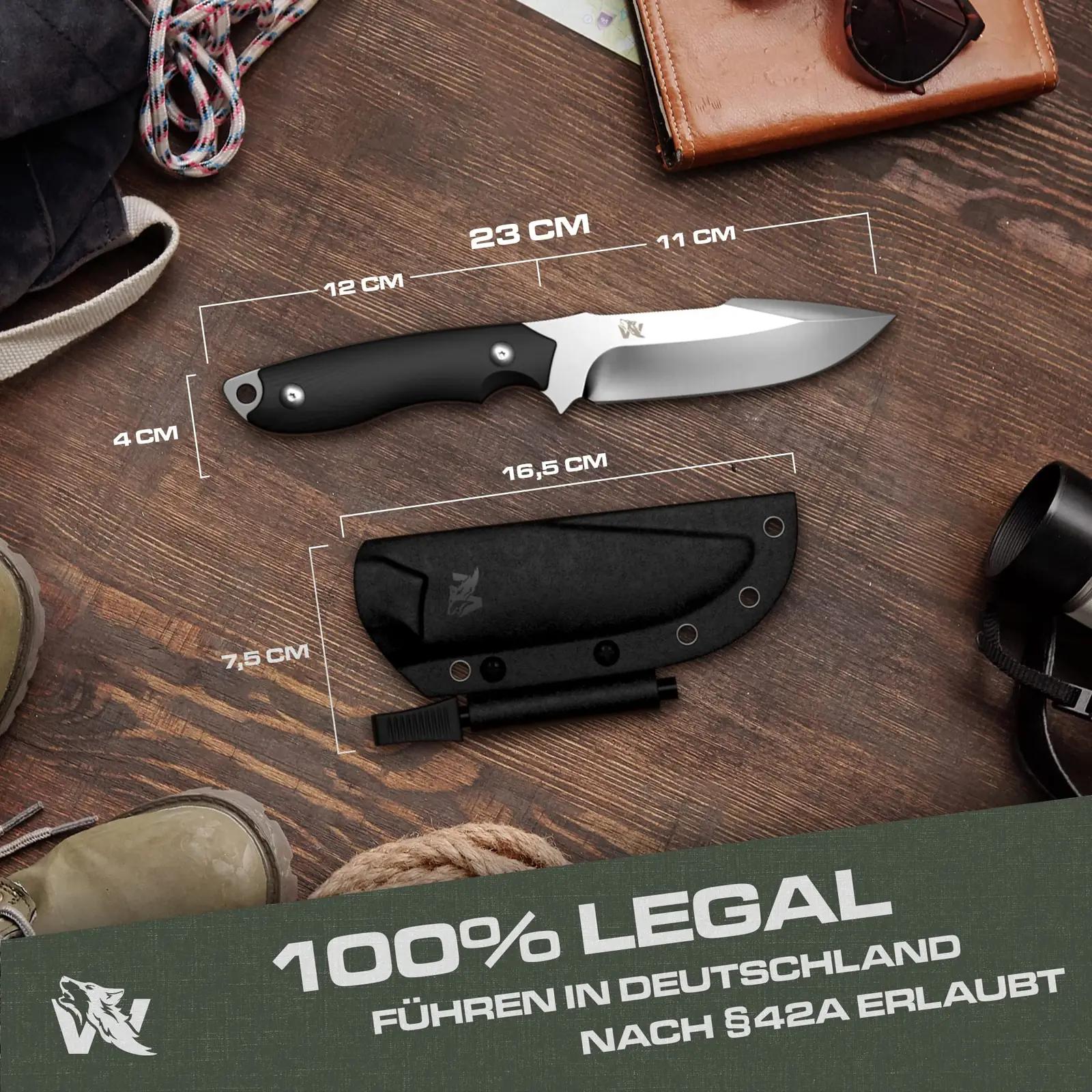 ODENWOLF terasest bushcraft-nuga koos kydex-kotiga — vastupidav – lisavaade