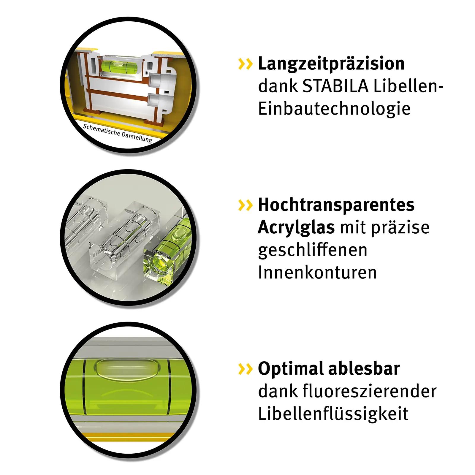 Stabila alumiiniumtorpedo 25 cm magnetiga — täpne mõõtmine – lisavaade