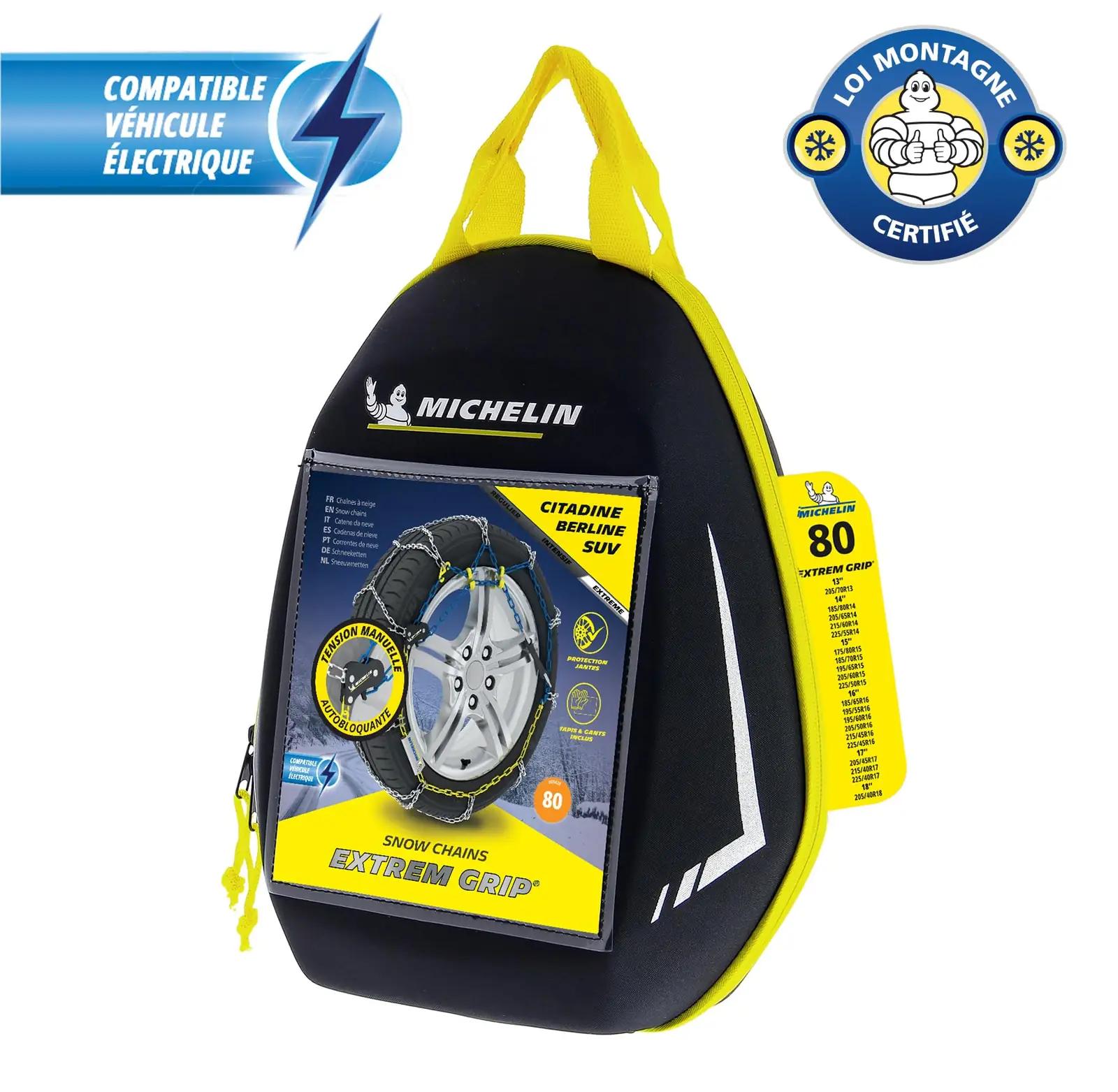 MICHELIN metallist lumeketid tugevaks pidamiseks N°80 – pakend ja tarvikud