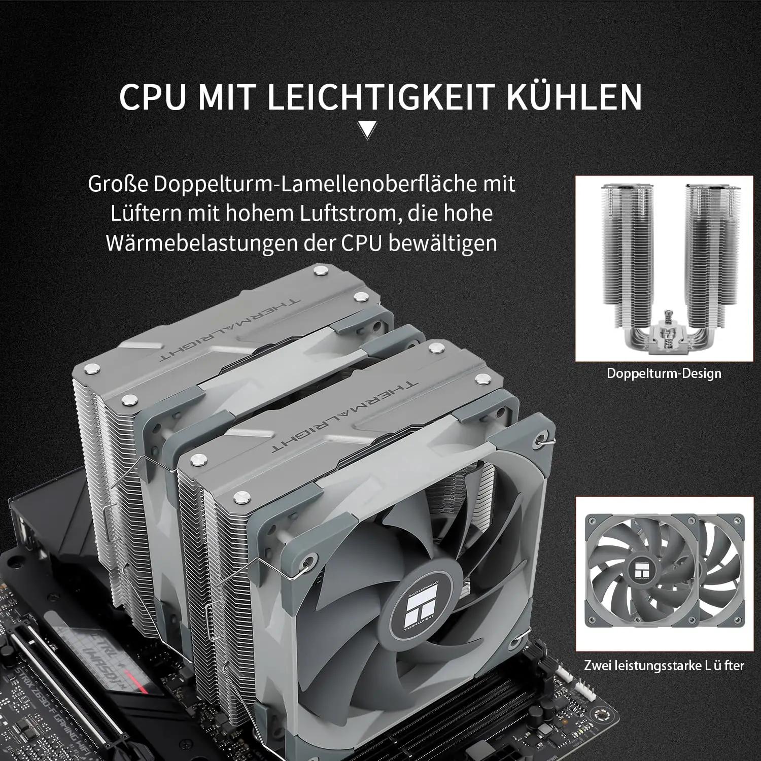 THERMALRIGHT alumiiniumne CPU-jahuti – vaikne ja tõhus jahutus – kasutusnäide