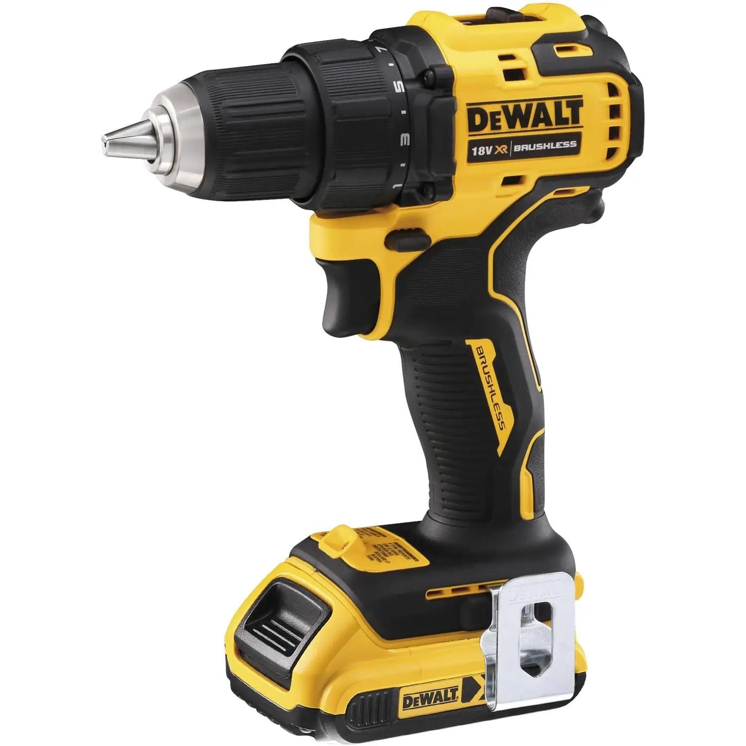 DEWALT vastupidav aku-puurvasar 18 V – tugev ja kompaktne – detailne vaade