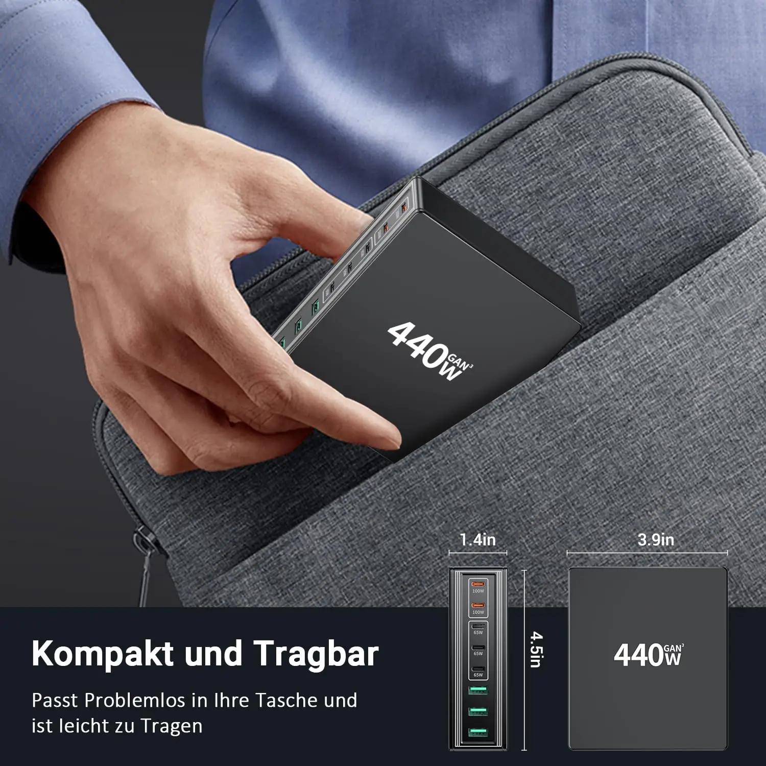 HSSNS tugev 440W laadija 8 pordiga – kiire ja mugav – pilt 7