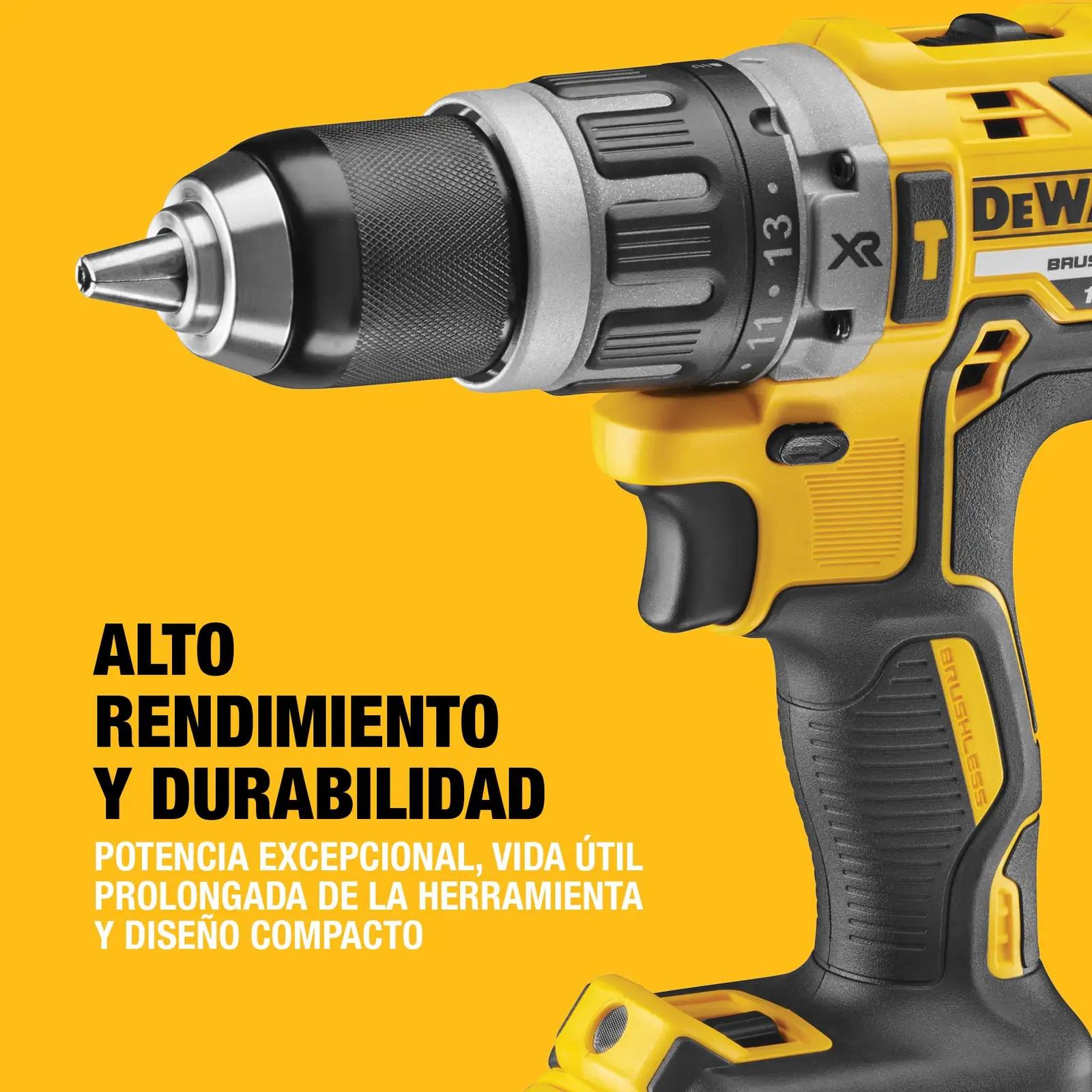 DEWALT DCD796P2-QW puurmasinad – detailne lähivaade