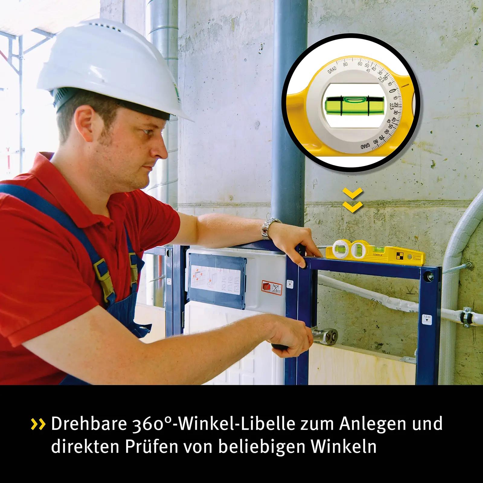 Stabila alumiiniumtorpedo 25 cm magnetiga — täpne mõõtmine – detailne vaade