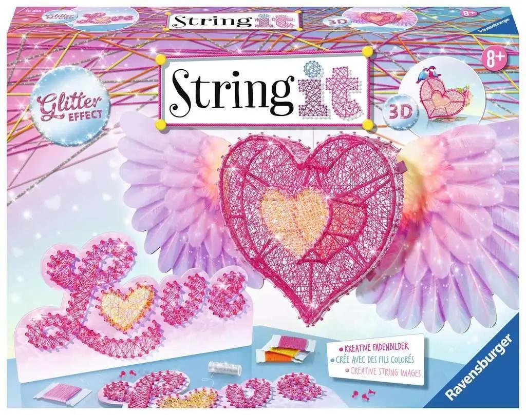 Ravensburger käsitöökomplekt – String it Maxi 3D-süda kingituseks