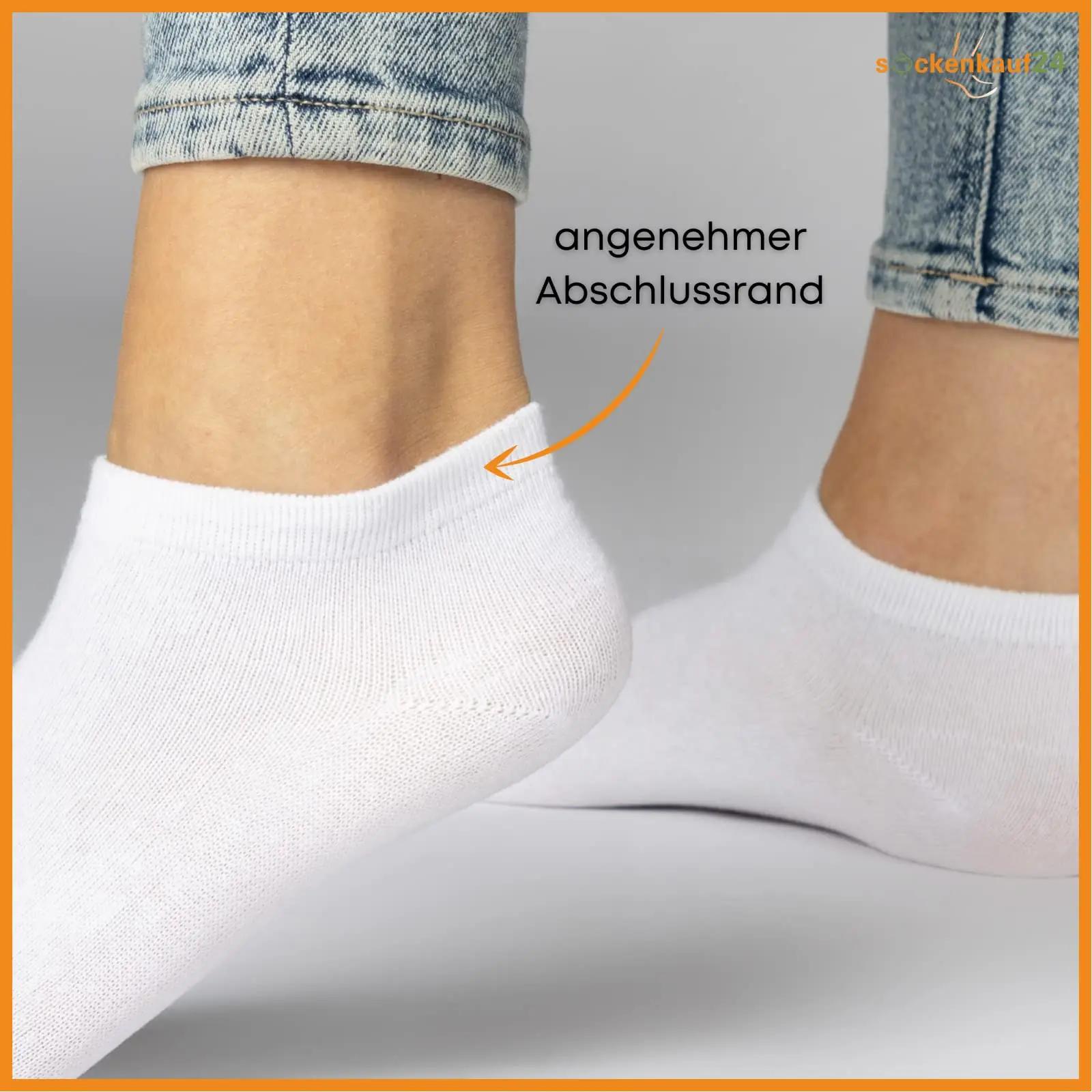 sockenkauf24 puuvillased sneaker-sokid 30 paari valge 43–46 – lisavaade