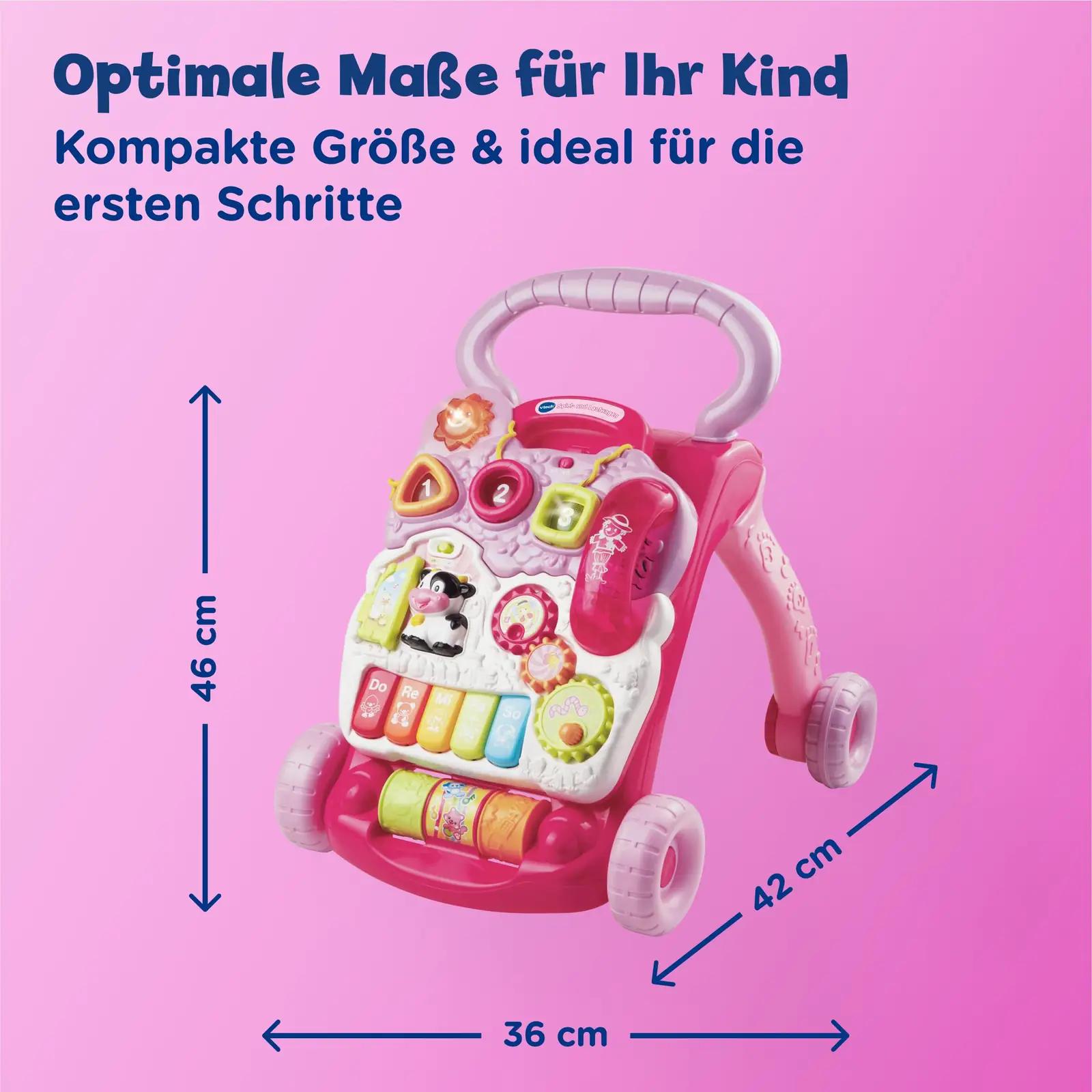 VTech Baby interaktiivne käimistugi roosa — mängu ja õppimise – pilt 6