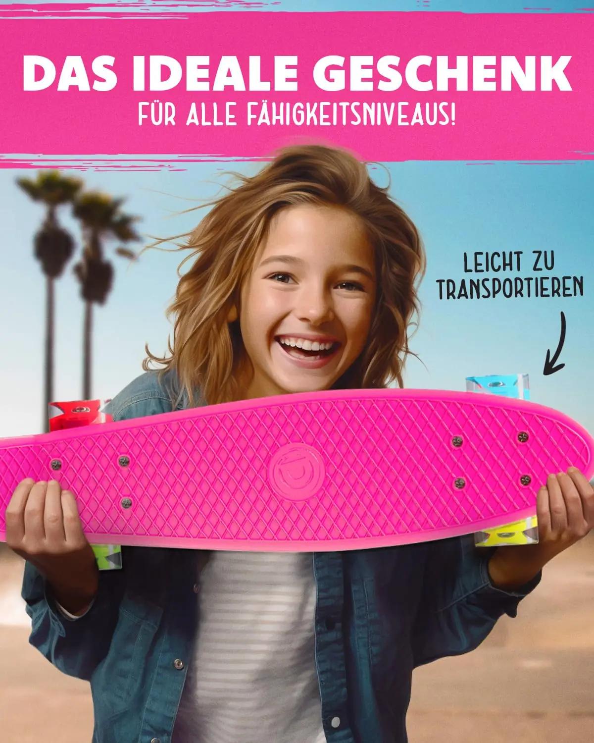 D Deleven plastskateboard LED-ratastega – lõbus ja turvaline – lisavaade
