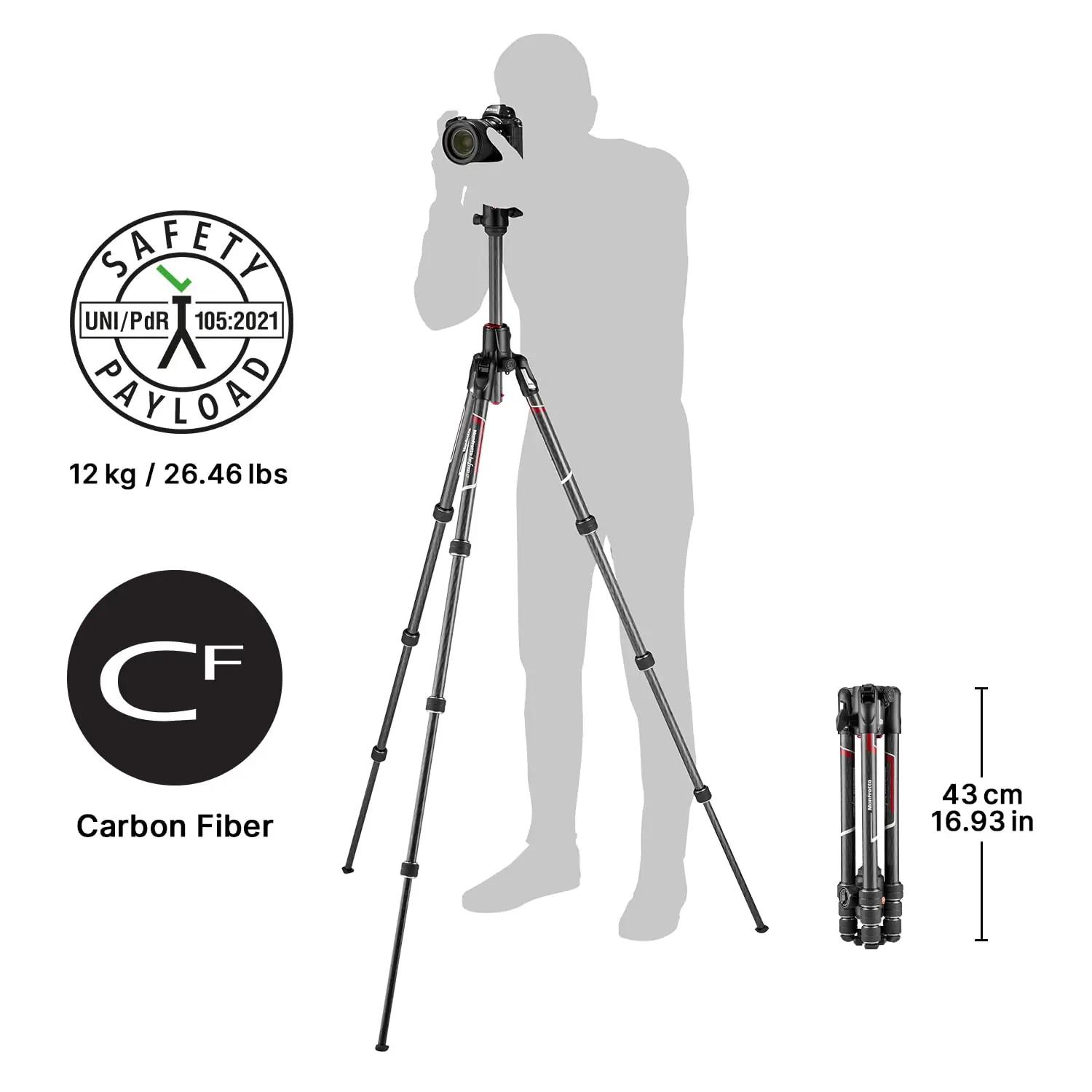 Manfrotto MKBFRC4GTXP-BH kolmjalg-statiivid – detailne lähivaade