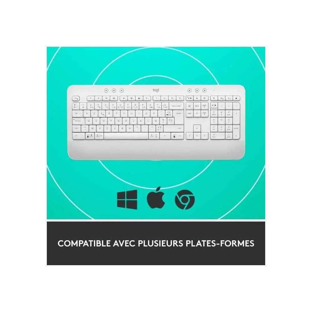 Logitech mugav pehme-touch klaviatuur käetoe ja numbripadjaga – pilt 6