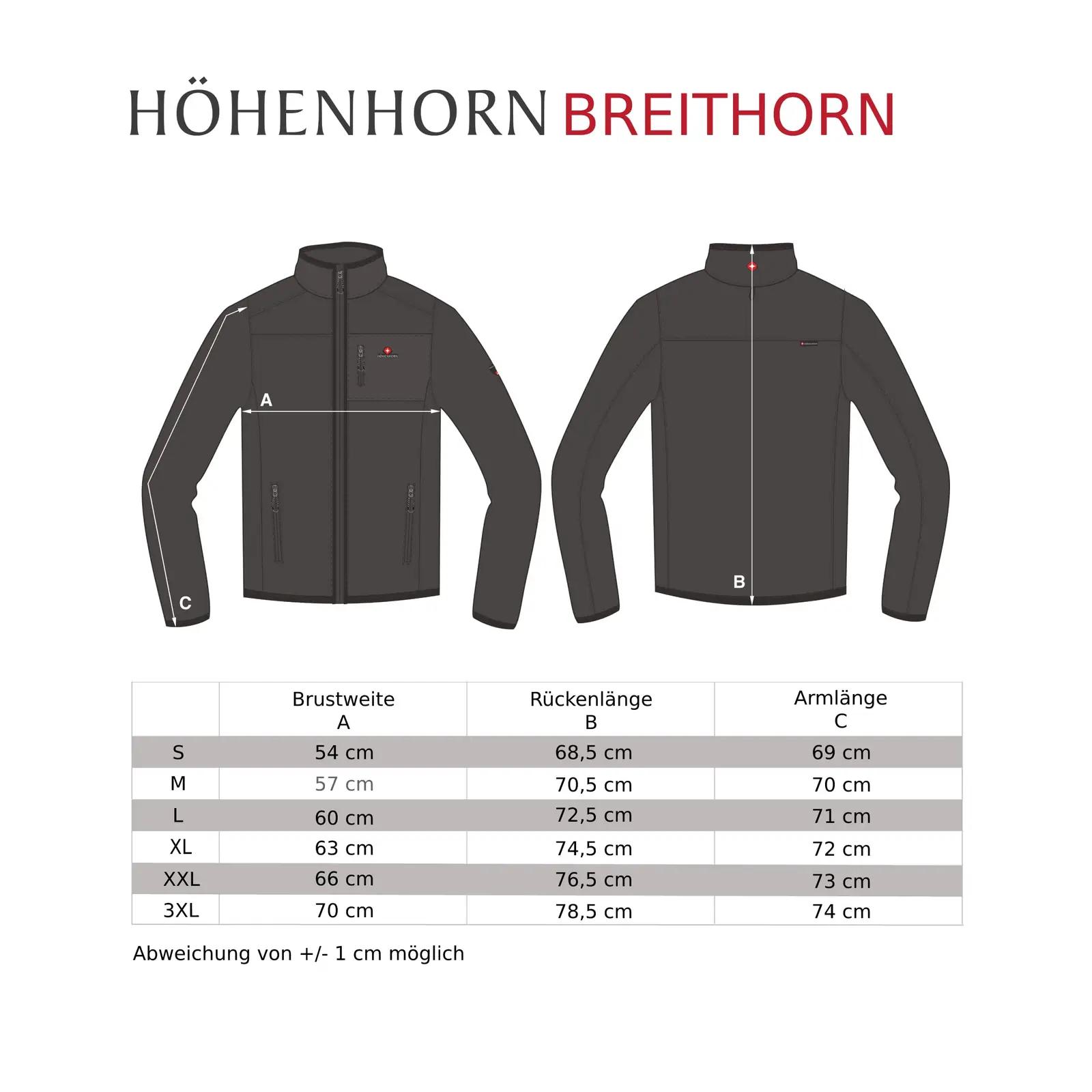 Höhenhorn pehme softshell-meestejope – kaitse ja mugavus XL – detailne vaade