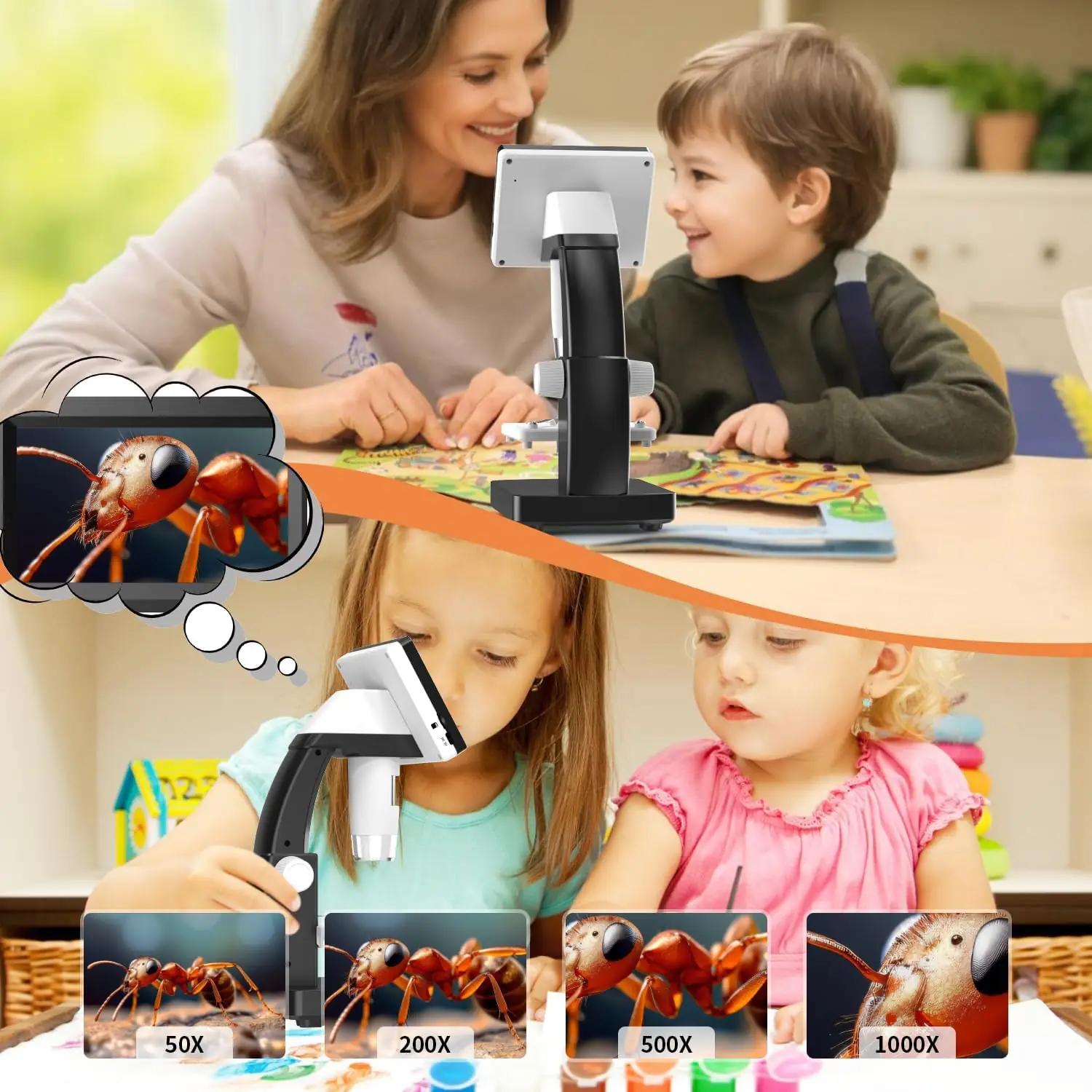 AOPICK digitaalne LCD-mikroskoop 1000x — tugev PC-korpus – lisavaade