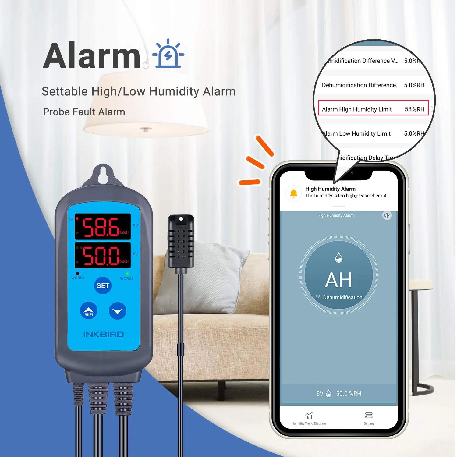 Inkbird niiskusregulaator IHC-200 WiFi — kasulik aiatööriist – kasutusnäide