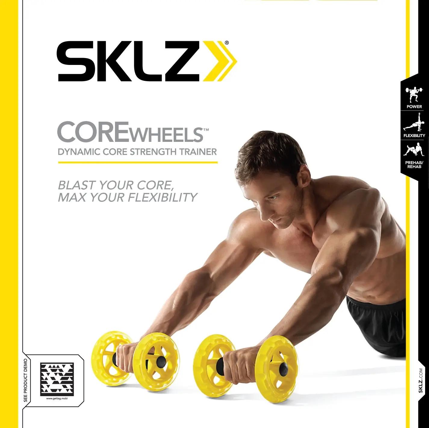 SKLZ dünaamiline kõhu- ja keretreeningu ratas – detailne vaade