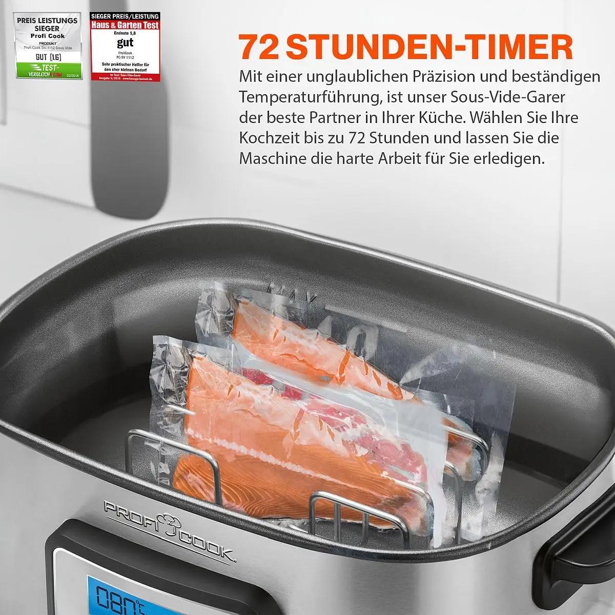 Profi Cook roostevaba sous-vide 8,5L — täpne küpsetus – pilt 7