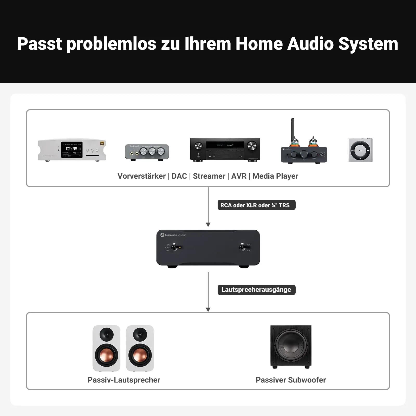 Fosi Audio metallist mini mono võimendi — 240W HiFi – pilt 8