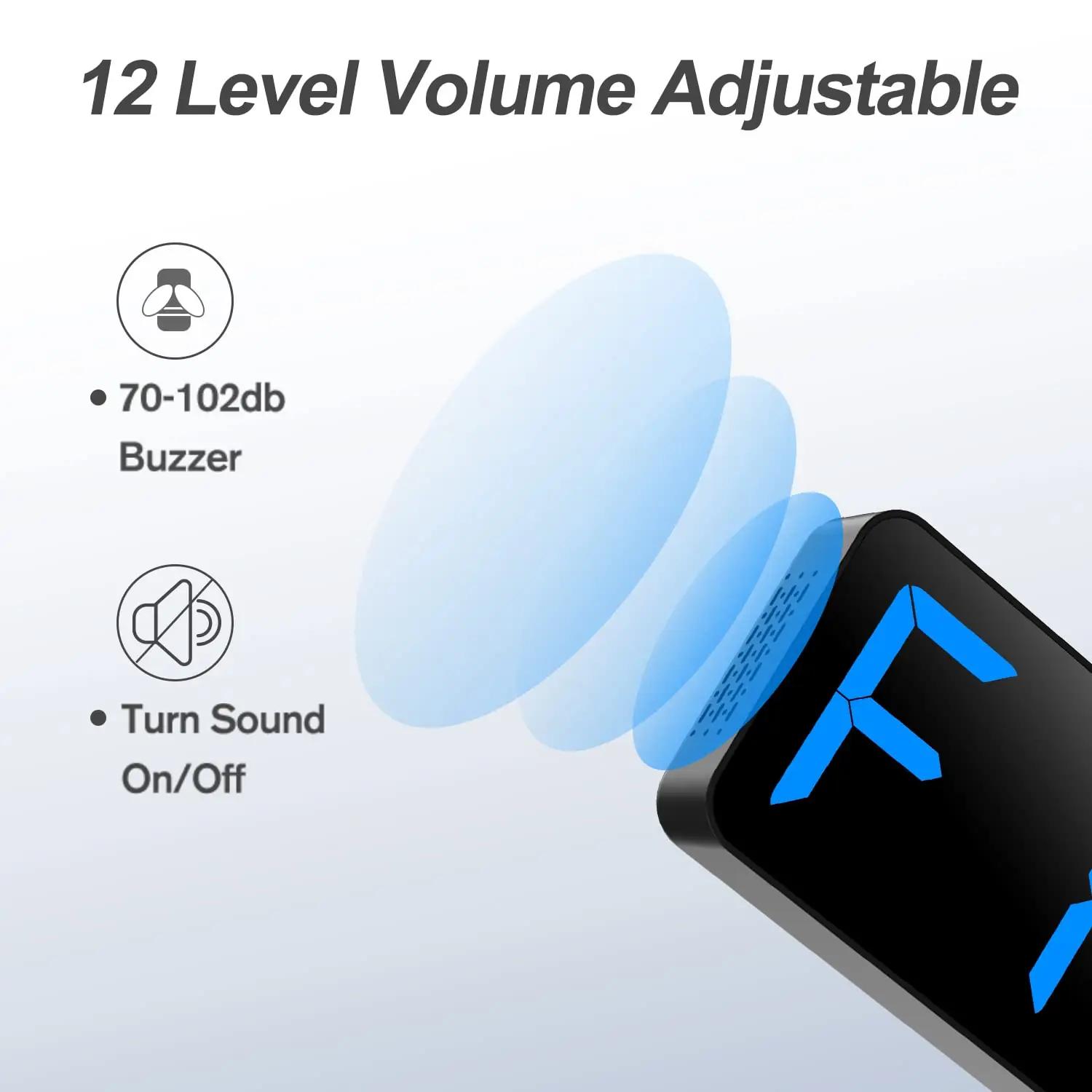 ANJANK sinine LED-fitnesskell 38 cm – intervallide juhtimine – kasutusnäide