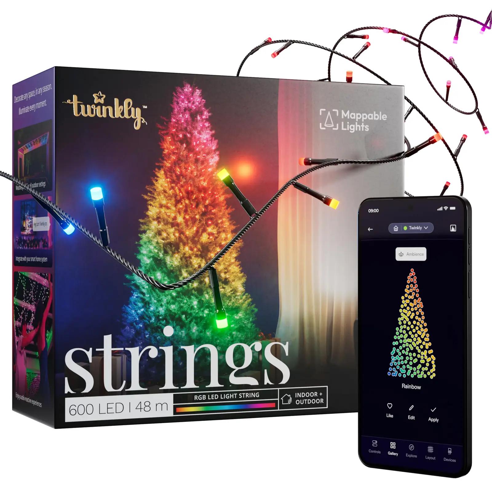 Twinkly dekoratiivne 48 m LED-valgussari