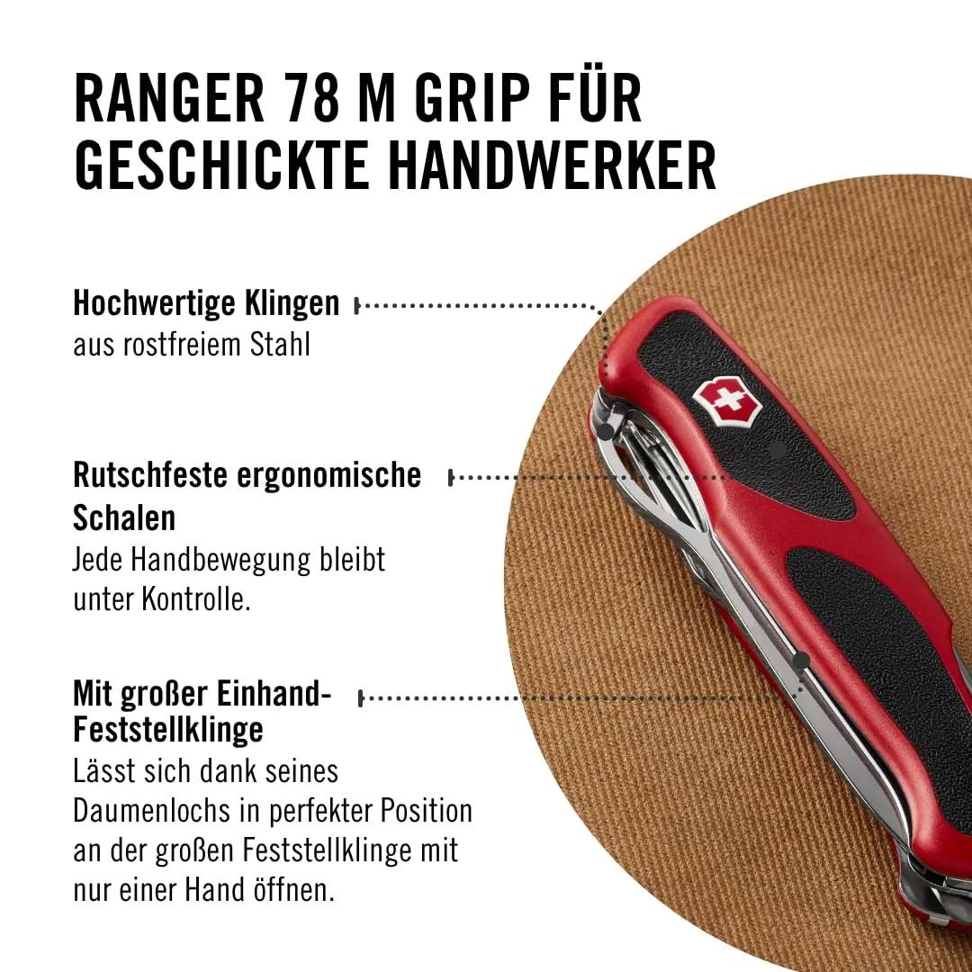 Victorinox tugev RangerGrip nuga – vastupidav matkakaaslane – lisavaade