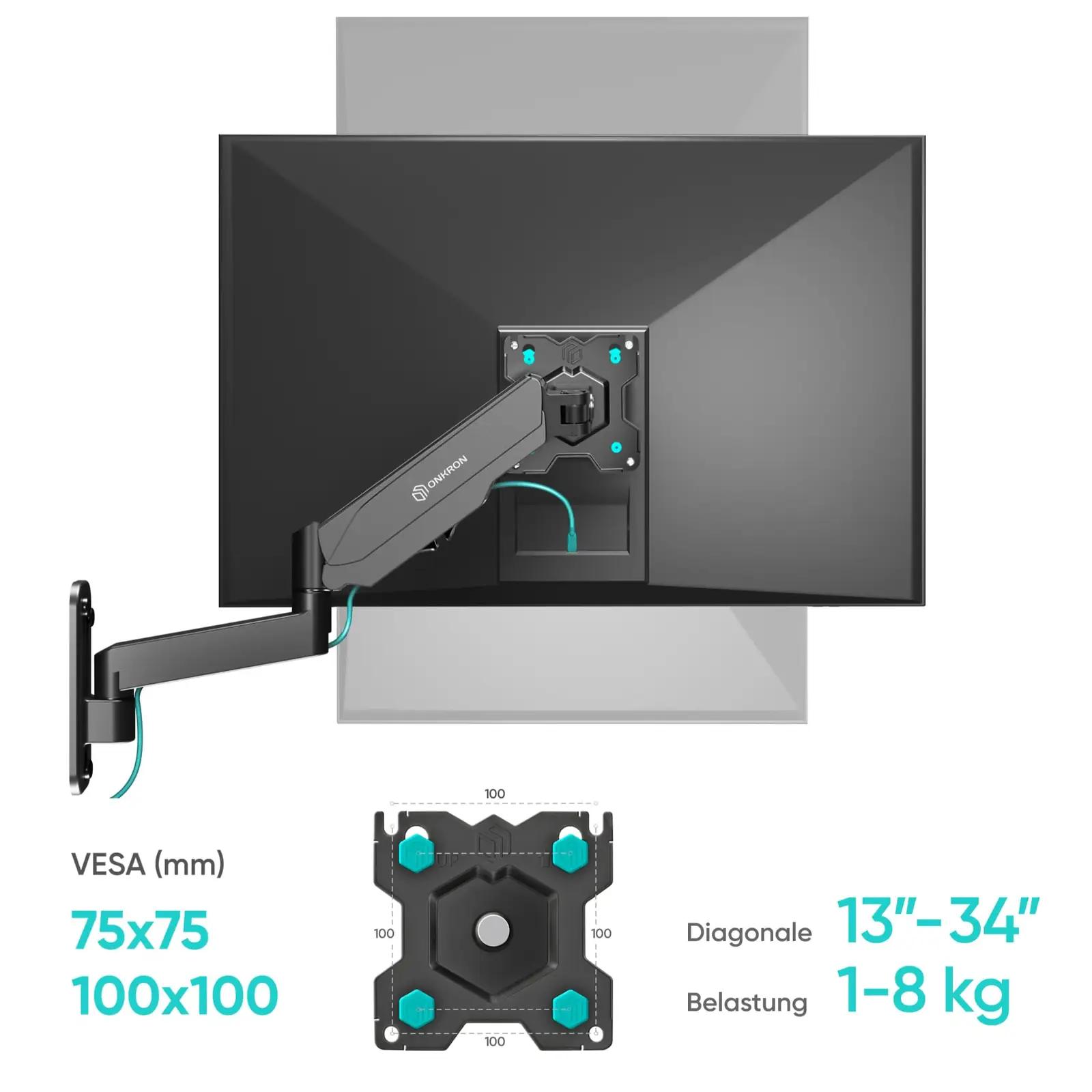 ONKRON seinale kinnitatav monitorikinnitus — vastupidav teras – pilt 8
