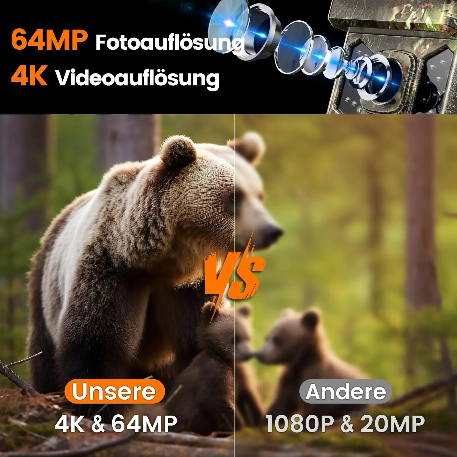 XTU kamuflaažmetsakaamera 4K – öövaade ja veekindel korpus – lisavaade