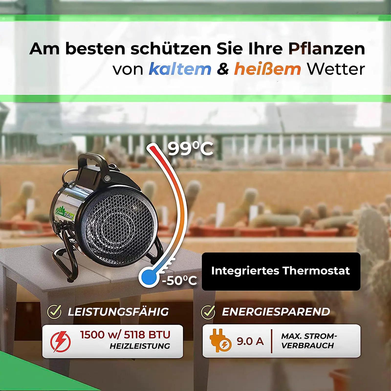 Bio Green kasvuhoonekütte Palma — energiasäästlik ja vastupidav – pakend ja tarvikud