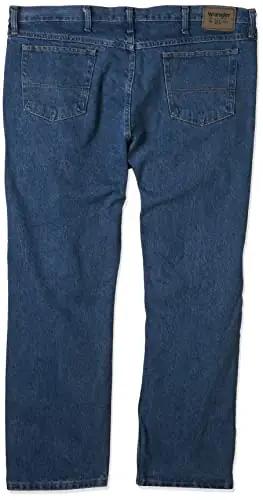 Wrangler Authentics mugav puuvillane meeste teksapüksid stonewash – detailne vaade