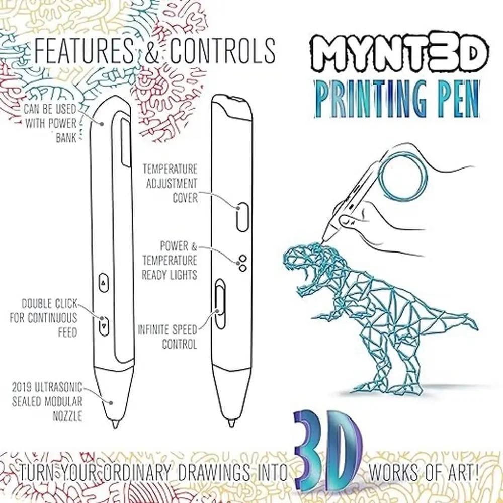 MYNT3D 3D-pliiats – sobib ABS ja PLA, loominguline kingitus – kasutusnäide
