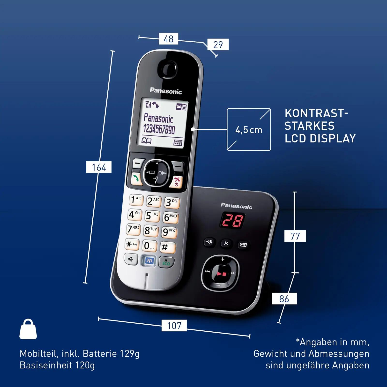 Panasonic elegantne DECT mobiiltelefon metallist korpusega ja – pilt 6