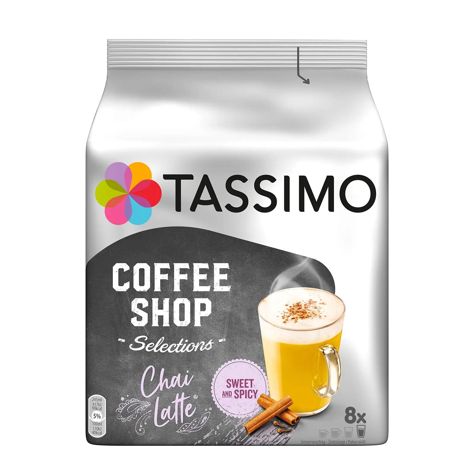 Tassimo maitsev Chai Latte kapslite valik – pehme ja vürtsikas – kasutusnäide