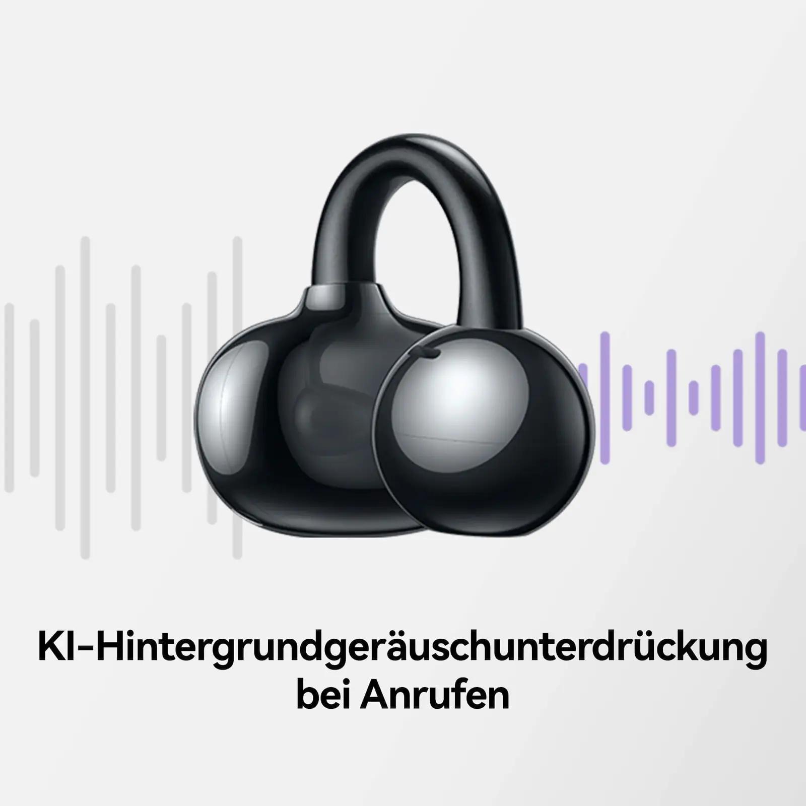 HUAWEI FreeClip kerge clip-disainiga sport-kuulaja, must – pilt 6
