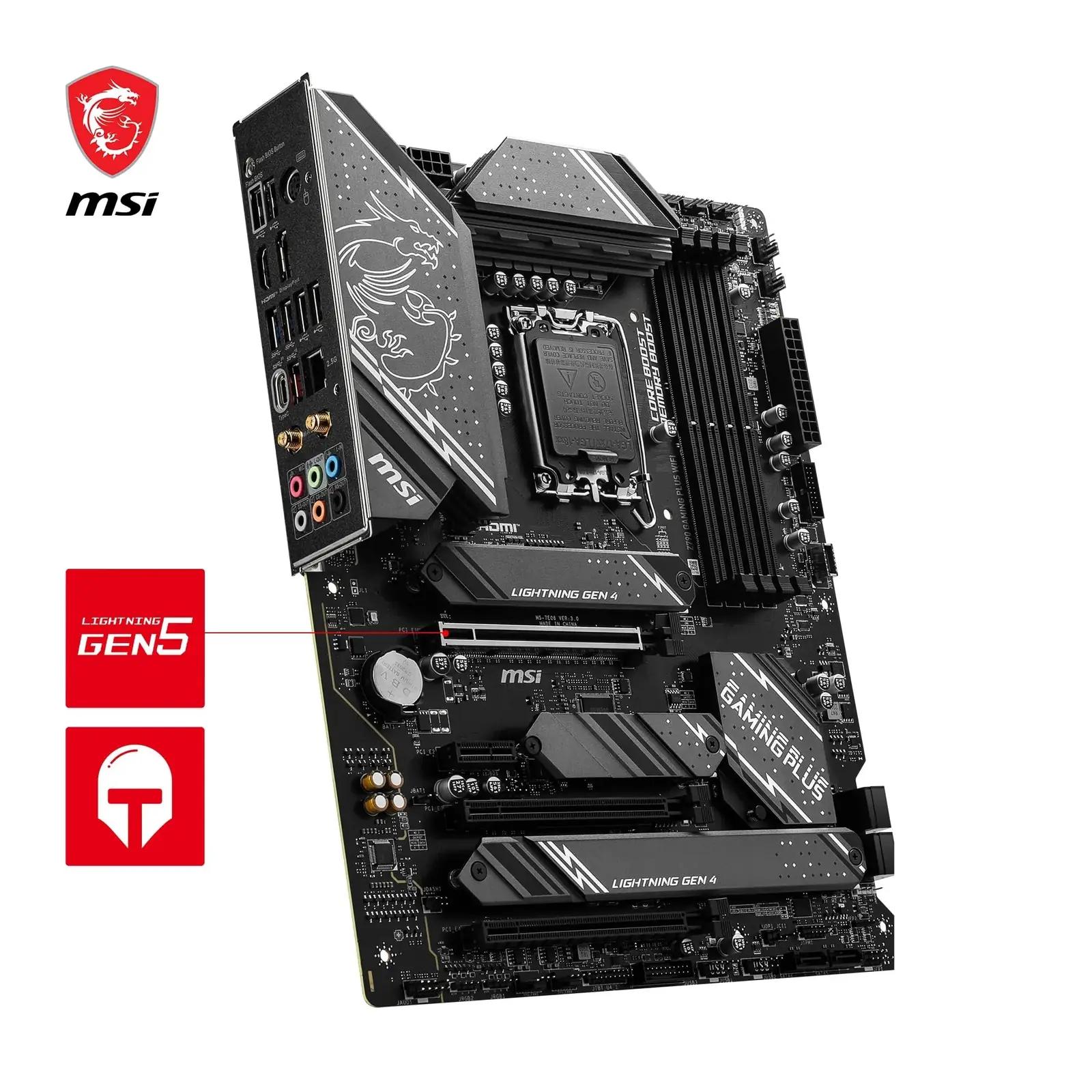 MSI Z790 GAMING PLUS WIFI – jõuline ATX emaplaat mängijale – lisavaade