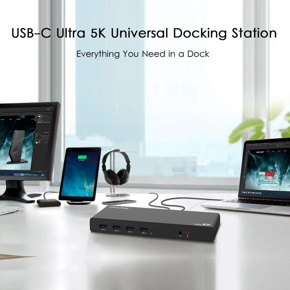 WAVLINK universaalne dokk – mugav mitmeühendus ja 4K dual – kasutusnäide
