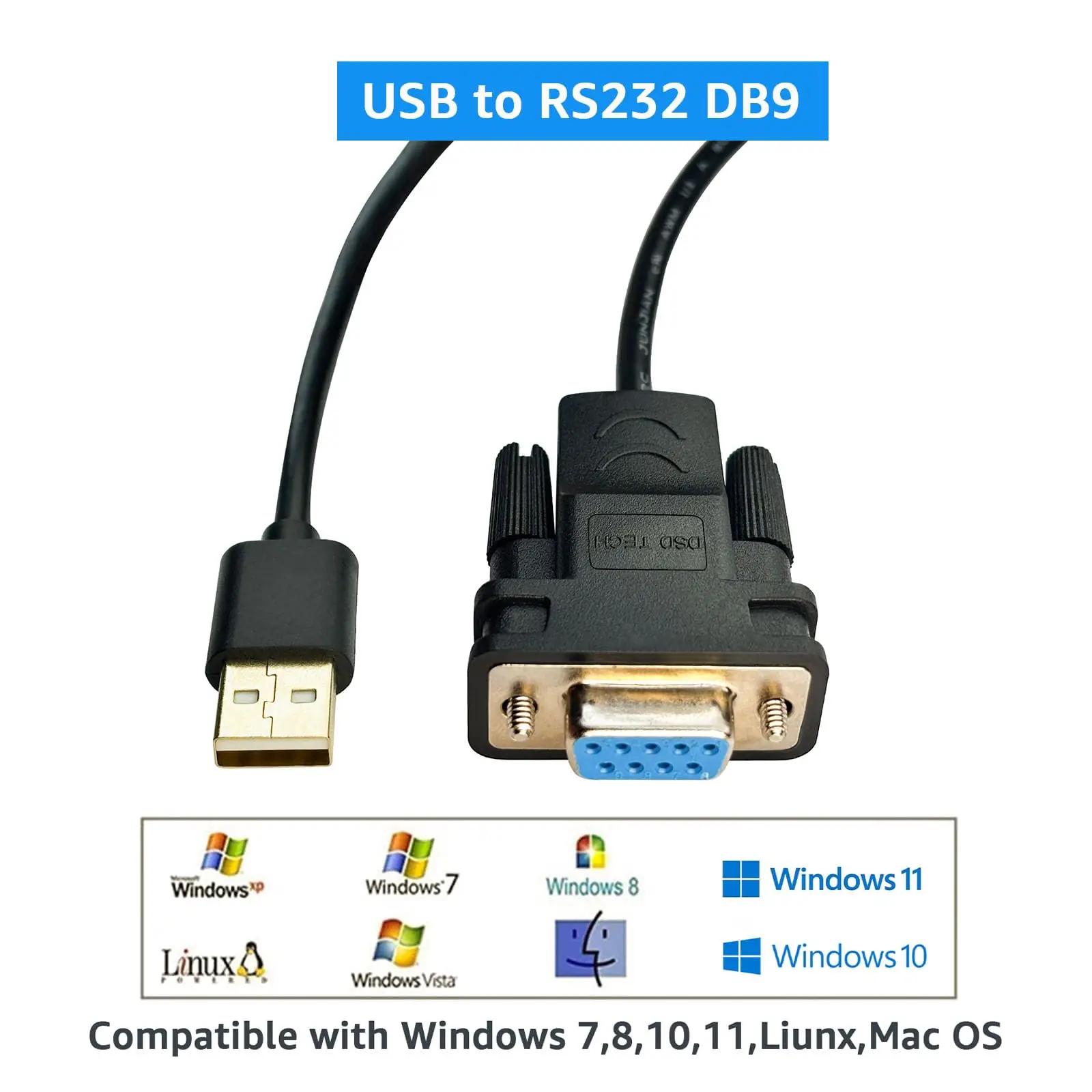 DSD TECH SH-RS232G usb-kaablid – detailne lähivaade