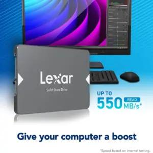 Lexar LNS100-512AMZN ssd – detailne lähivaade