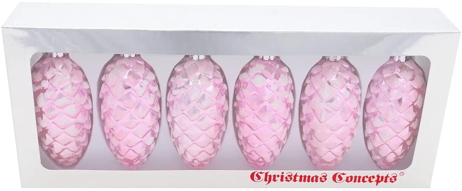 Christmas Concepts pehme roosa jõuluehe komplekt – elegantne 6‑tk – pilt 7