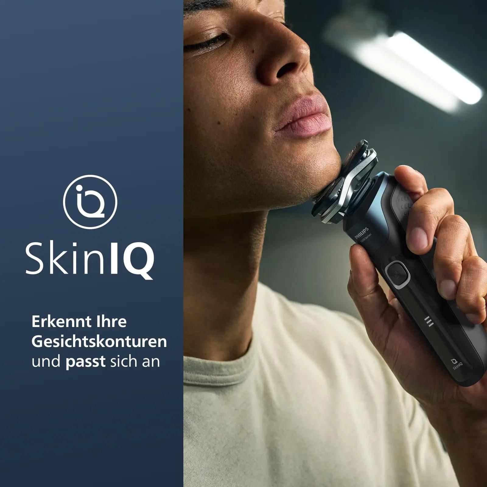 Philips habemenuga S5889/50 — veekindel SkinIQ raseerija – pakend ja tarvikud