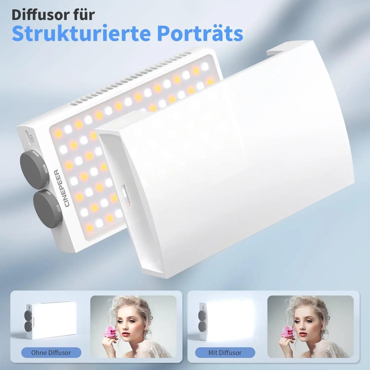ZHIYUN kerge 25W bi-värvi videotuled – kaasaskantav ja vastupidav – pilt 6