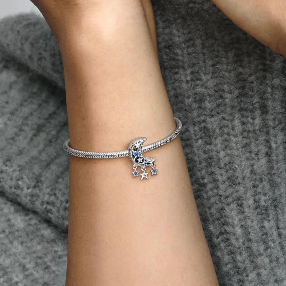 PANDORA hõbedane tähe- ja kuu charm — elegantne kingiidee – pilt 6