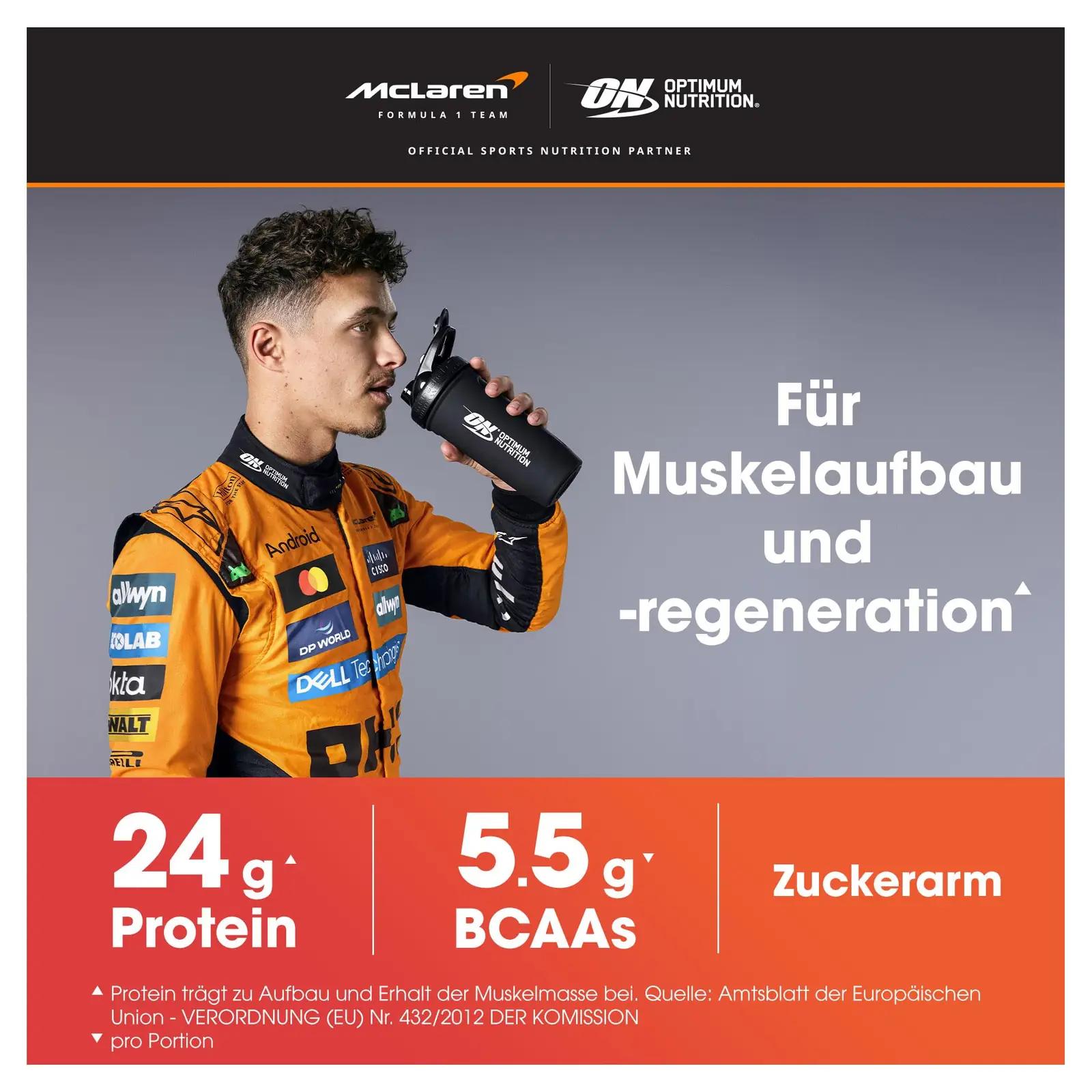 Optimum Nutrition vaniljevalgu pulber 4,53 kg – lihasmassi tugi – pakend ja tarvikud