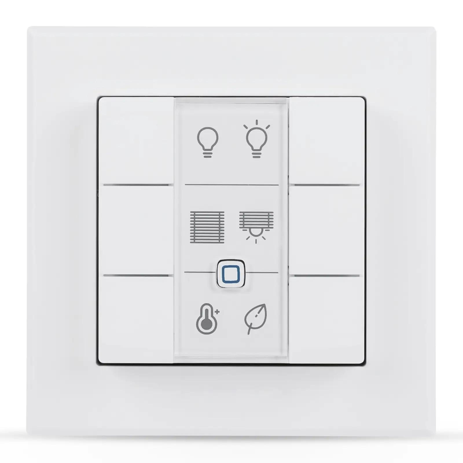 Homematic IP ühetooniline seinanupp – 6‑funktsiooniline juhtimine