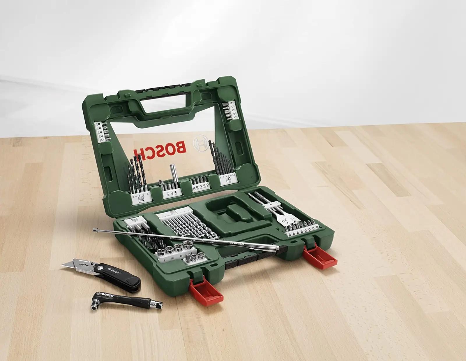 Bosch vastupidav 68-osaline puur- ja bittkomplekt töödeks – kasutusnäide