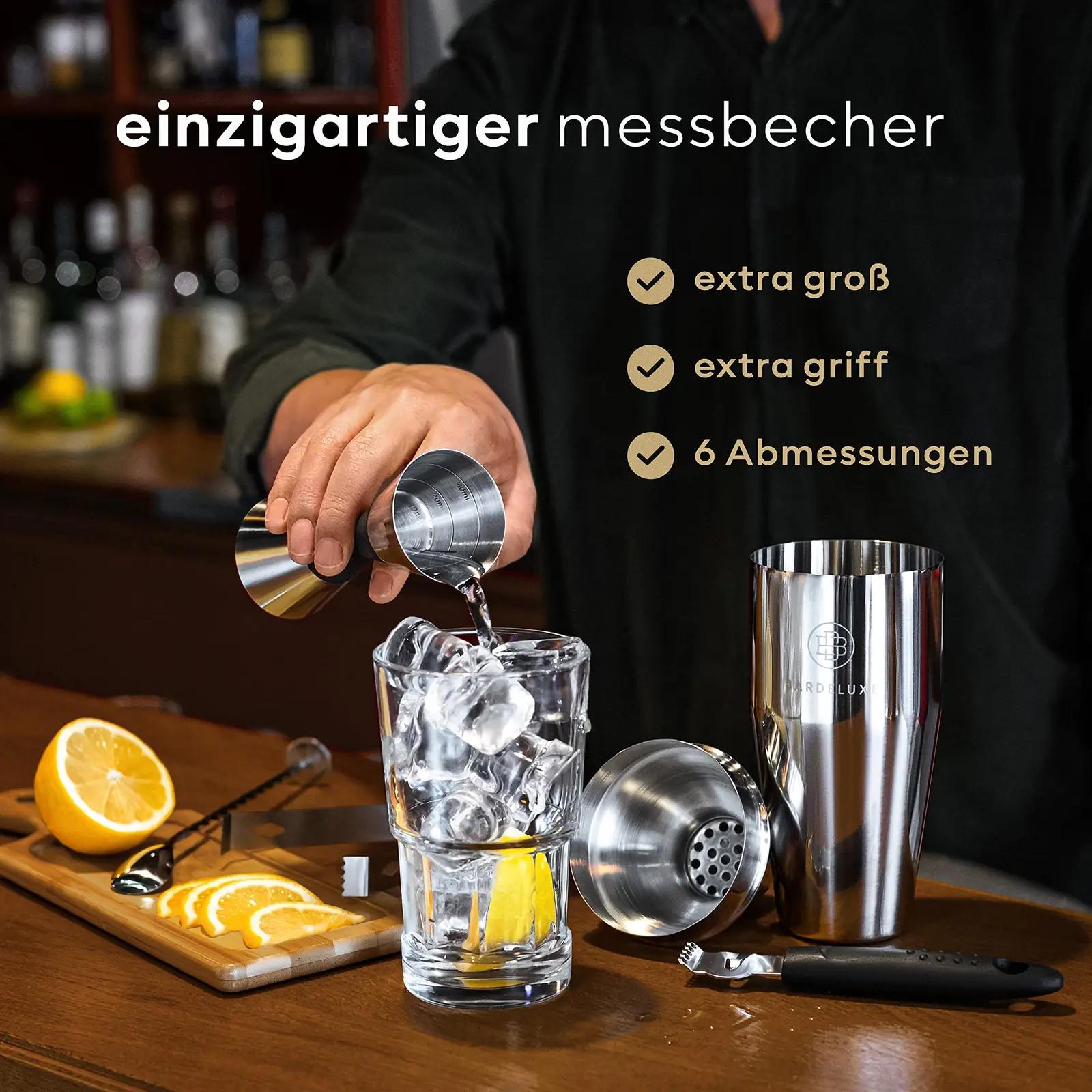 BarDeluxe roostevaba kokteilikomplekt 12-osaline kingitus – kasutusnäide