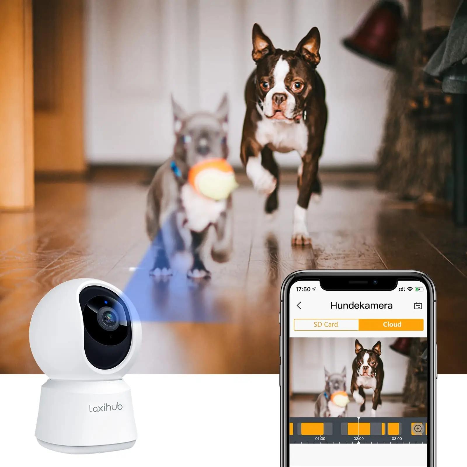 LAXIHUB kodune lemmiklooma turvakaamera — 5MP, topelt-WLAN – kasutusnäide